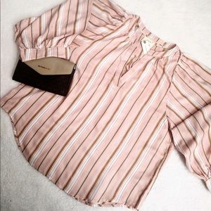 Anthropologie Maevee stripped v neck